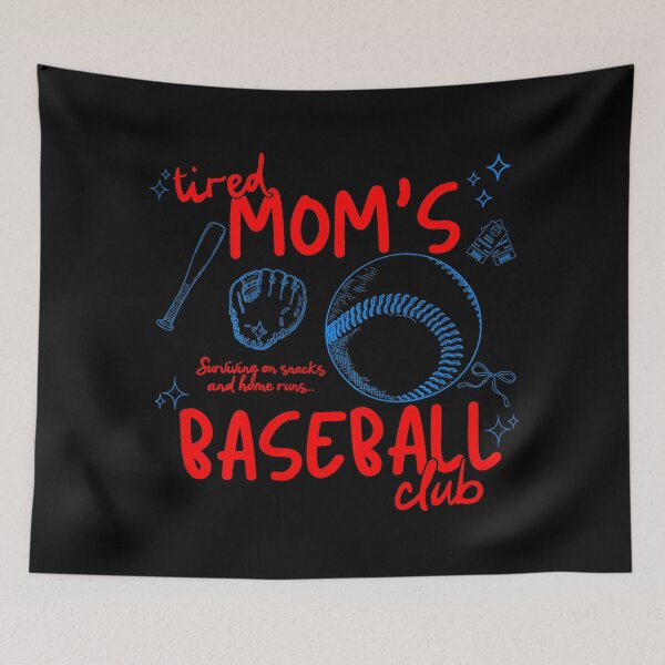 Item preview, Tired Moms Baseball Club Retro Mom designed and sold by zamiokaline.