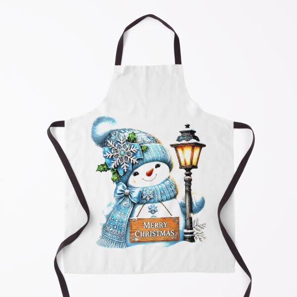 Item preview, Christmas Snowman With Blue Stocking Hat By Lamppost  designed and sold by DEC02.