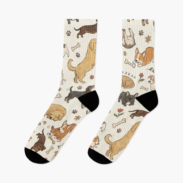 Item preview, Playful Hand-Drawn Dog Pattern designed and sold by LyoniHERA.