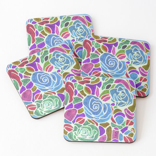 Item preview, Rose Garden Delight, Vibrant Neurographic Floral Abstract for Love, Meditation & Color Therapy designed and sold by Sherrylynart.
