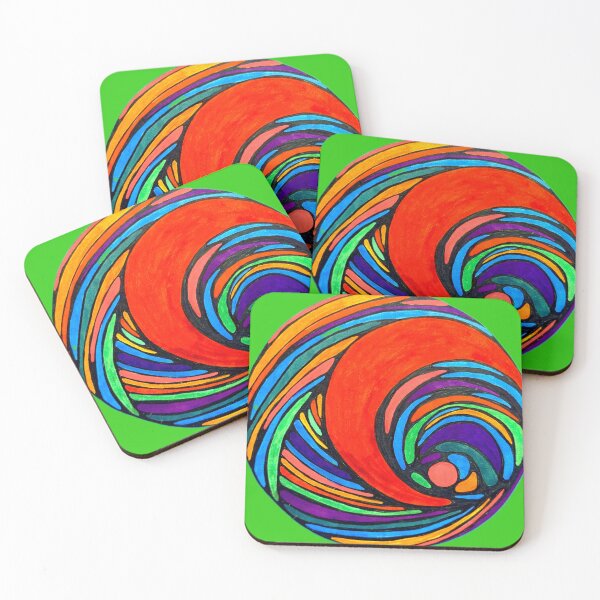 Item preview, Spiral Sensation – Vibrant Neurographic Abstract for Meditation, Healing & Color Therapy designed and sold by Sherrylynart.