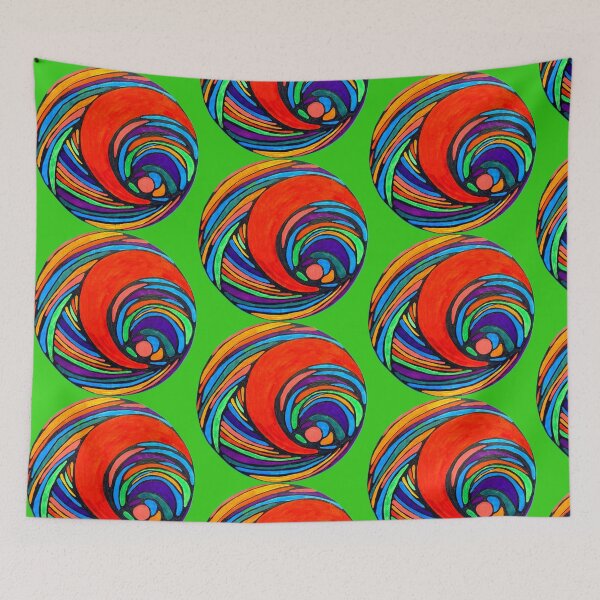 Item preview, Spiral Sensation – Vibrant Neurographic Abstract for Meditation, Healing & Color Therapy designed and sold by Sherrylynart.
