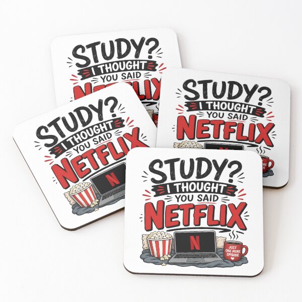 Item preview, Study I Thought You Said Netflix Funny Student Meme Design designed and sold by TommyArt94.
