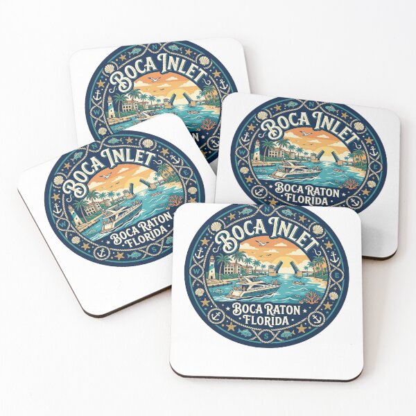 Item preview, BOCA INLET. Boca Raton Florida. designed and sold by Birdie and Flynn.