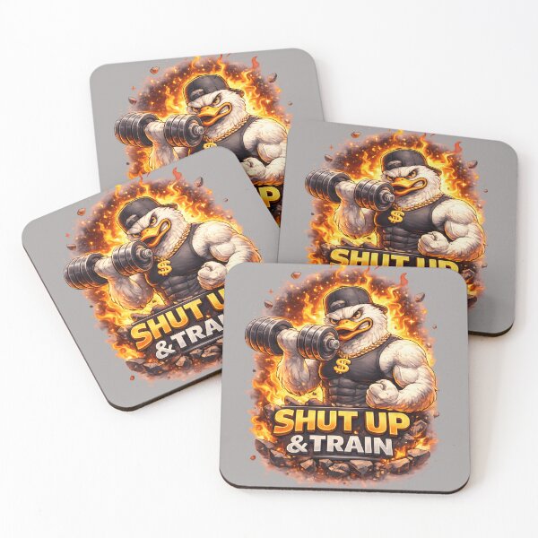 Item preview, Shut Up And Train Duck Gym Design designed and sold by Nixora.
