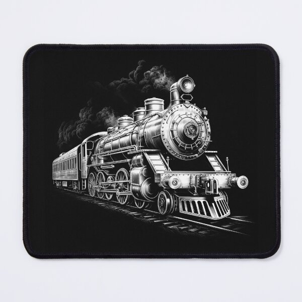 Item preview, Vintage Steam Train Locomotive designed and sold by inkoutninja.