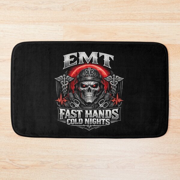 Item preview, Gothic Skull EMT Fast Hands Cold Nights EMS Tactical Streetwear Design For National EMS Week designed and sold by ClinicalHubs.