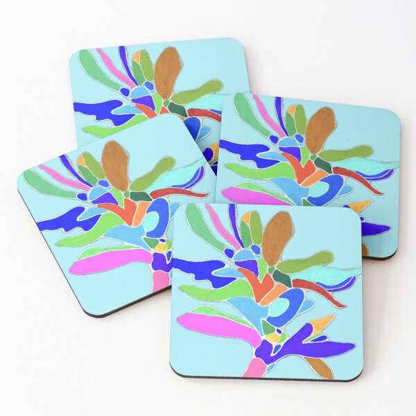 Item preview, Vibrant Hawaiian Bloom, Neurographic Tropical Floral Abstract for Serenity & Color Therapy designed and sold by Sherrylynart.