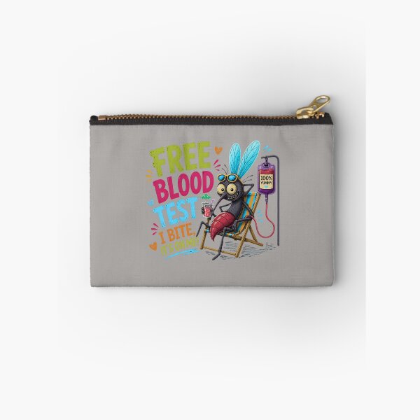 Item preview, FREE BLOOD TEST – Funny Mosquito Graphic T-Shirt designed and sold by Aimetoi.
