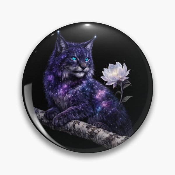 Item preview, Cosmic Constellation Lynx - Celestial Forest Guide designed and sold by tineldesign.