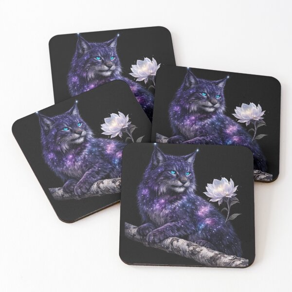 Item preview, Cosmic Constellation Lynx - Celestial Forest Guide designed and sold by tineldesign.