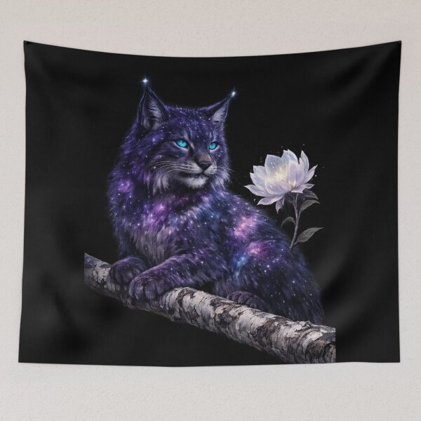 Item preview, Cosmic Constellation Lynx - Celestial Forest Guide designed and sold by tineldesign.