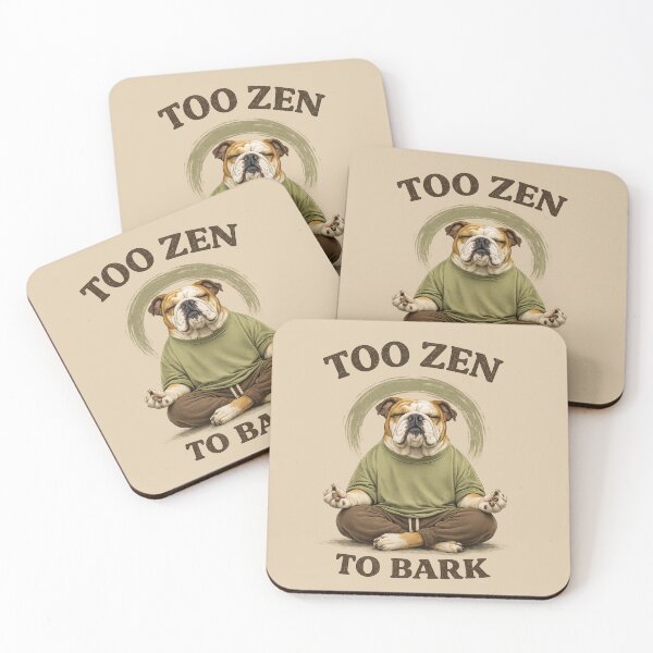 Item preview,  Too Zen to Bark – Meditating Bulldog designed and sold by Aimetoi.
