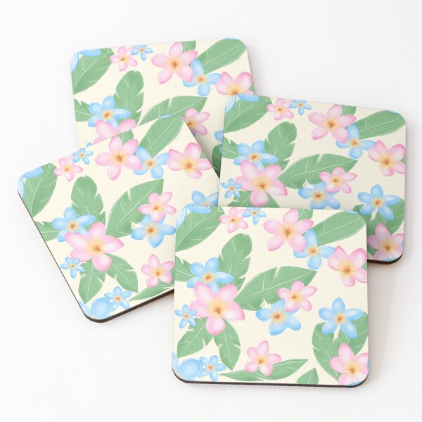 Item preview, Tropical Floral Coastal Pattern Design designed and sold by beachlifeshop.