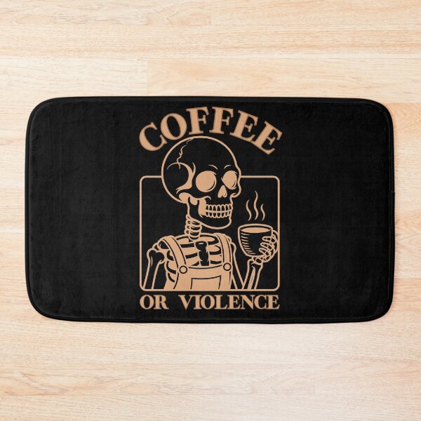 Item preview, coffee or violence simple classic design designed and sold by OldSkullDesigns.