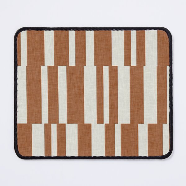 Item preview, Modern Geometric Stripe Pattern - Burnt Orange & Off-White designed and sold by Sarah Thorpe Designs .