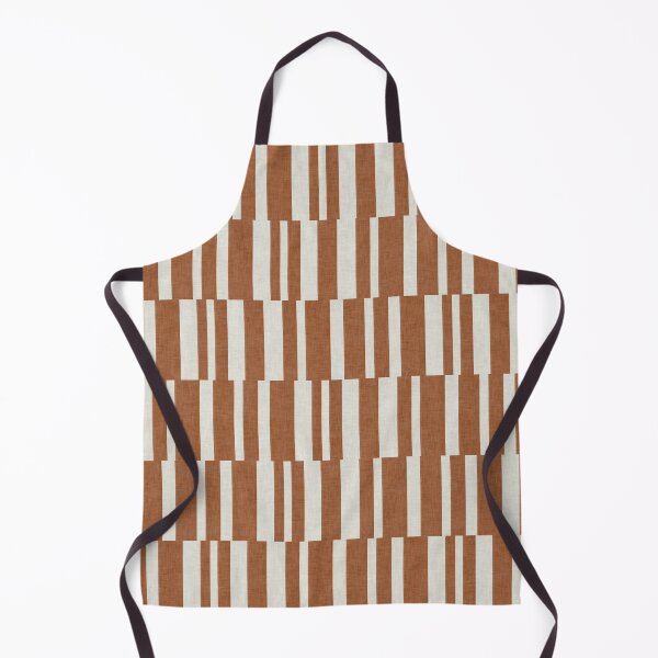 Item preview, Modern Geometric Stripe Pattern - Burnt Orange & Off-White designed and sold by Sarah Thorpe Designs .