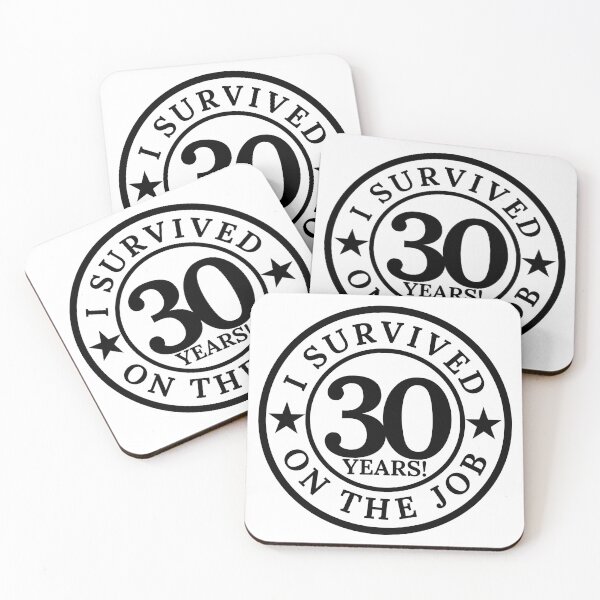 Item preview, I Survived 30 Years On The Job designed and sold by highflycrafts.
