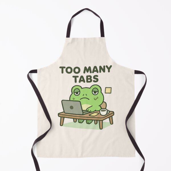 Item preview, Too Many Tabs Frog Meme designed and sold by Noxivora.