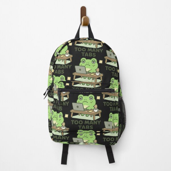 Item preview, Too Many Tabs Frog Meme designed and sold by Noxivora.