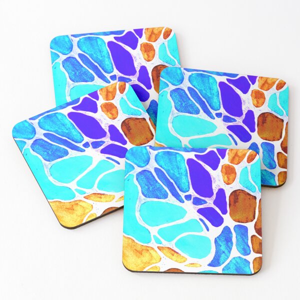 Item preview, Ocean Sea Shore, Vibrant Neurographic Coastal Abstract for Peace & Color Therapy designed and sold by Sherrylynart.