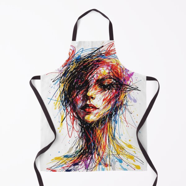 Item preview, Fiery Scribble Emotional Whirl Portrait designed and sold by RamyGallery.