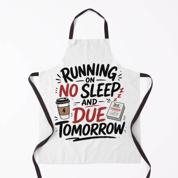 Item preview, Running on No Sleep and Due Tomorrow Student Life Design designed and sold by TommyArt94.