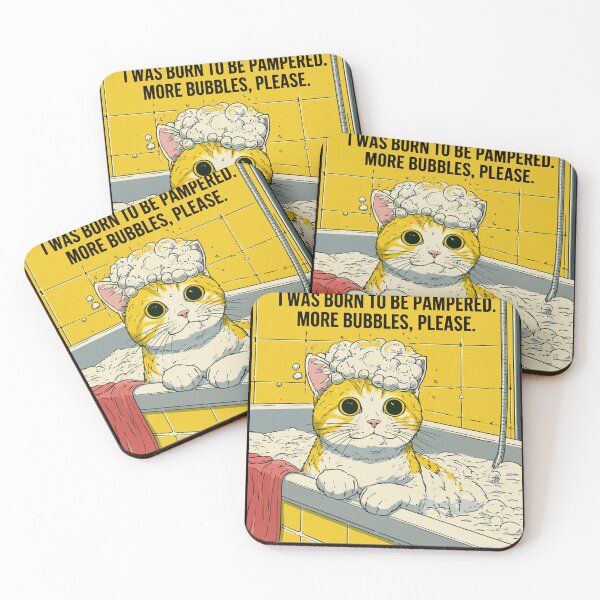 Item preview, Pampered Cat Bubble Bath Funny Cozy Meme Design designed and sold by Meow-Attitude.