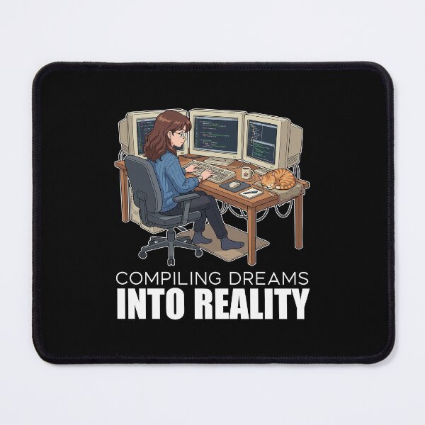 Item preview, Lofi Developer Anime - Compiling Dreams Into Reality Programmer Art designed and sold by Osmose-Studio.