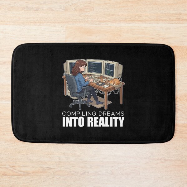 Item preview, Lofi Developer Anime - Compiling Dreams Into Reality Programmer Art designed and sold by Osmose-Studio.