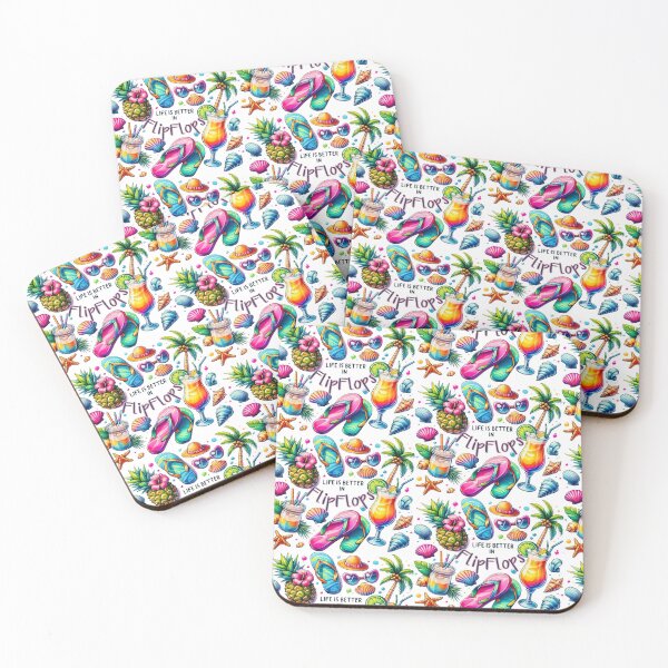 Item preview, Life is Better InFlip Flops designed and sold by ChattyKathieGifts.