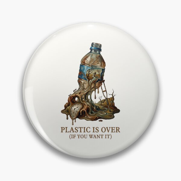 Item preview, Surrealism Melting Plastic Bottle Environmental Art designed and sold by SplashTastic.