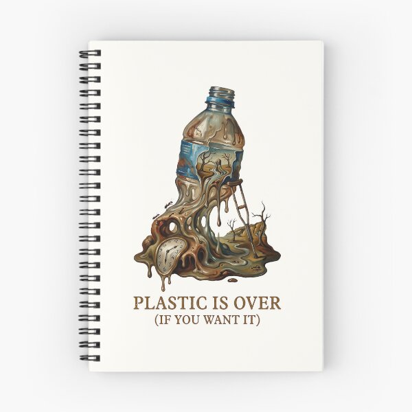 Item preview, Surrealism Melting Plastic Bottle Environmental Art designed and sold by SplashTastic.