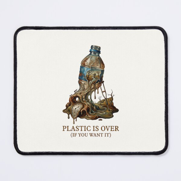 Item preview, Surrealism Melting Plastic Bottle Environmental Art designed and sold by SplashTastic.