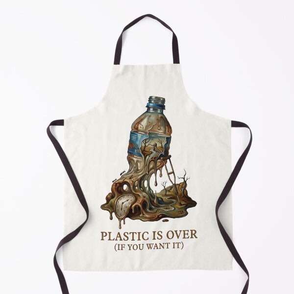 Item preview, Surrealism Melting Plastic Bottle Environmental Art designed and sold by SplashTastic.