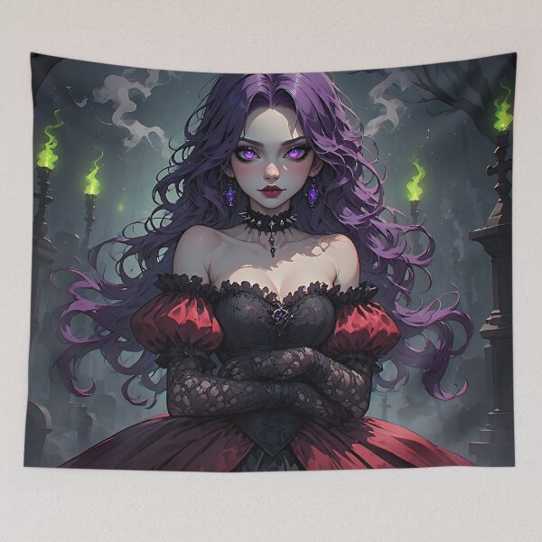 Item preview, Hot Halloween Anime Goth Girl 48 designed and sold by Your New Fixation.