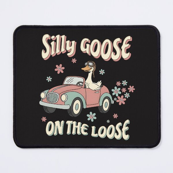 Item preview, Silly Goose On The Loose Retro Car designed and sold by AwesomeBeyondLimits.