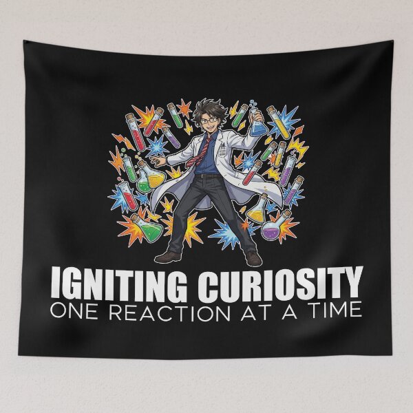 Item preview, Science Teacher Alchemist - Igniting Curiosity Chemistry Anime designed and sold by Osmose-Studio.