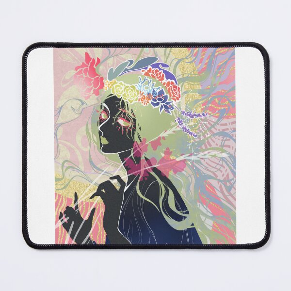 Item preview, Flora Muse: Vibrant Abstract Portrait designed and sold by L-Art-Design.