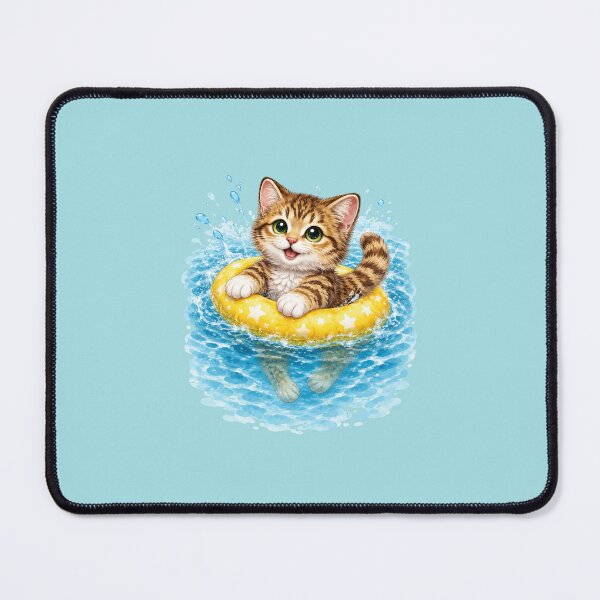 Item preview, cat in the pool designed and sold by PasoaPaso2025.