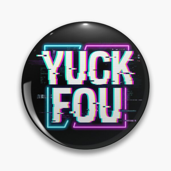 Item preview, Yuck Fou Glitch Typography Cyberpunk designed and sold by SplashTastic.