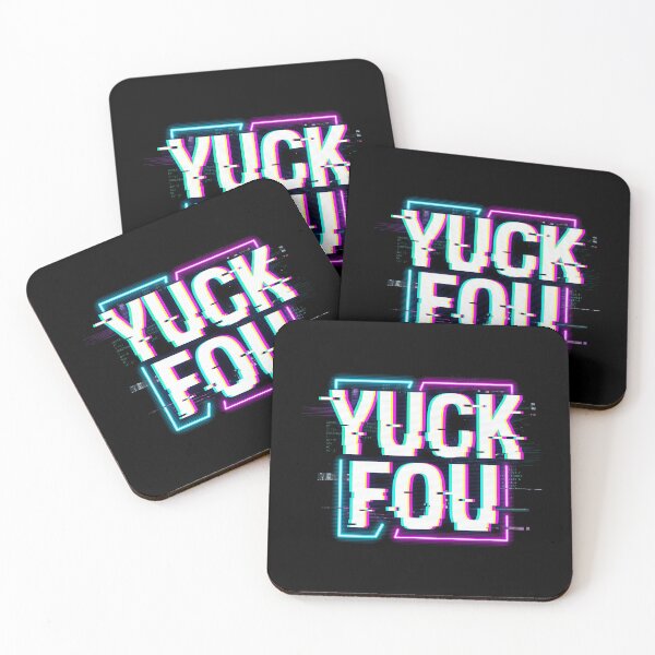 Item preview, Yuck Fou Glitch Typography Cyberpunk designed and sold by SplashTastic.