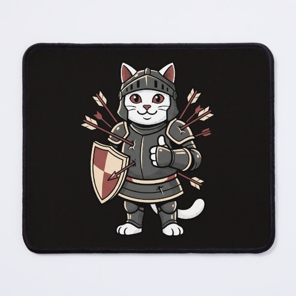 Item preview, This Is Fine Knight Cat designed and sold by AwesomeBeyondLimits.