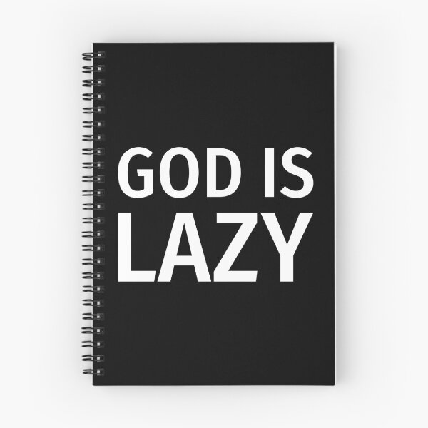 Item preview, God is lazy designed and sold by Rachel the Artist .