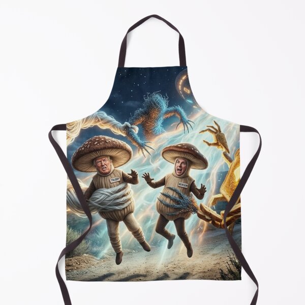 Item preview, Donald Trump, Gavin Newsom Mushrooms Abducted by Aliens designed and sold by Uniqueartai.