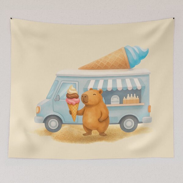 Item preview, Sweet Treat Capybara Truck designed and sold by Ivy-Triggs.