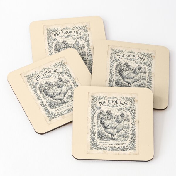 Item preview, The Good Life Sussex Hen Vintage Engraving designed and sold by SplashTastic.