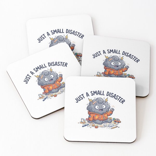 Item preview, Just A Small Disaster Sticker | Cute Chaotic Cloud Cartoon Decal designed and sold by CuteRage.