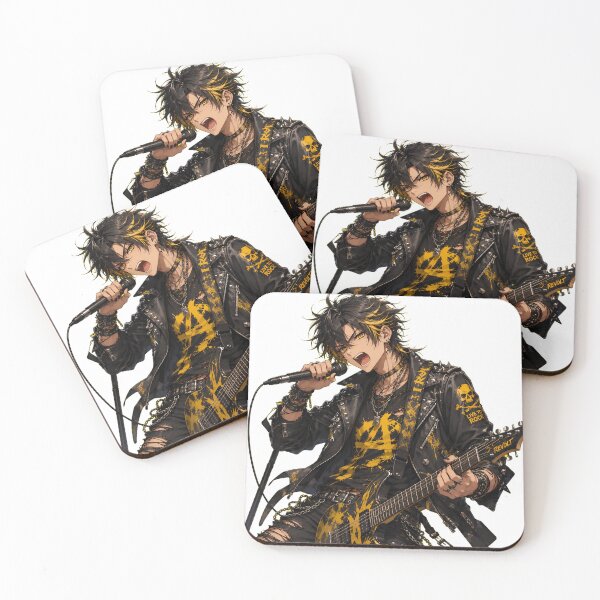 Item preview, Anime Rockstar Boy Punk Concert Streetwear Graphic Design designed and sold by Studio Atharv.