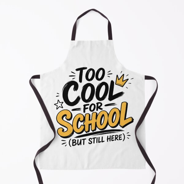 Item preview, Too Cool for School But Still Here Funny Student Quote Design designed and sold by TommyArt94.